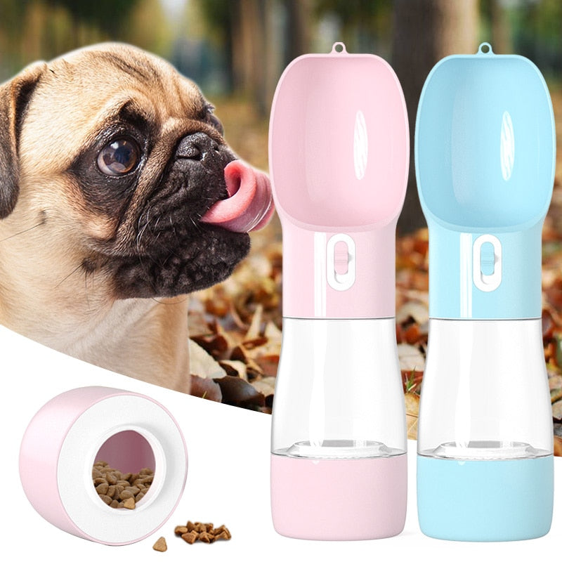 2-in-1 Travel Water Bottle & Food Container