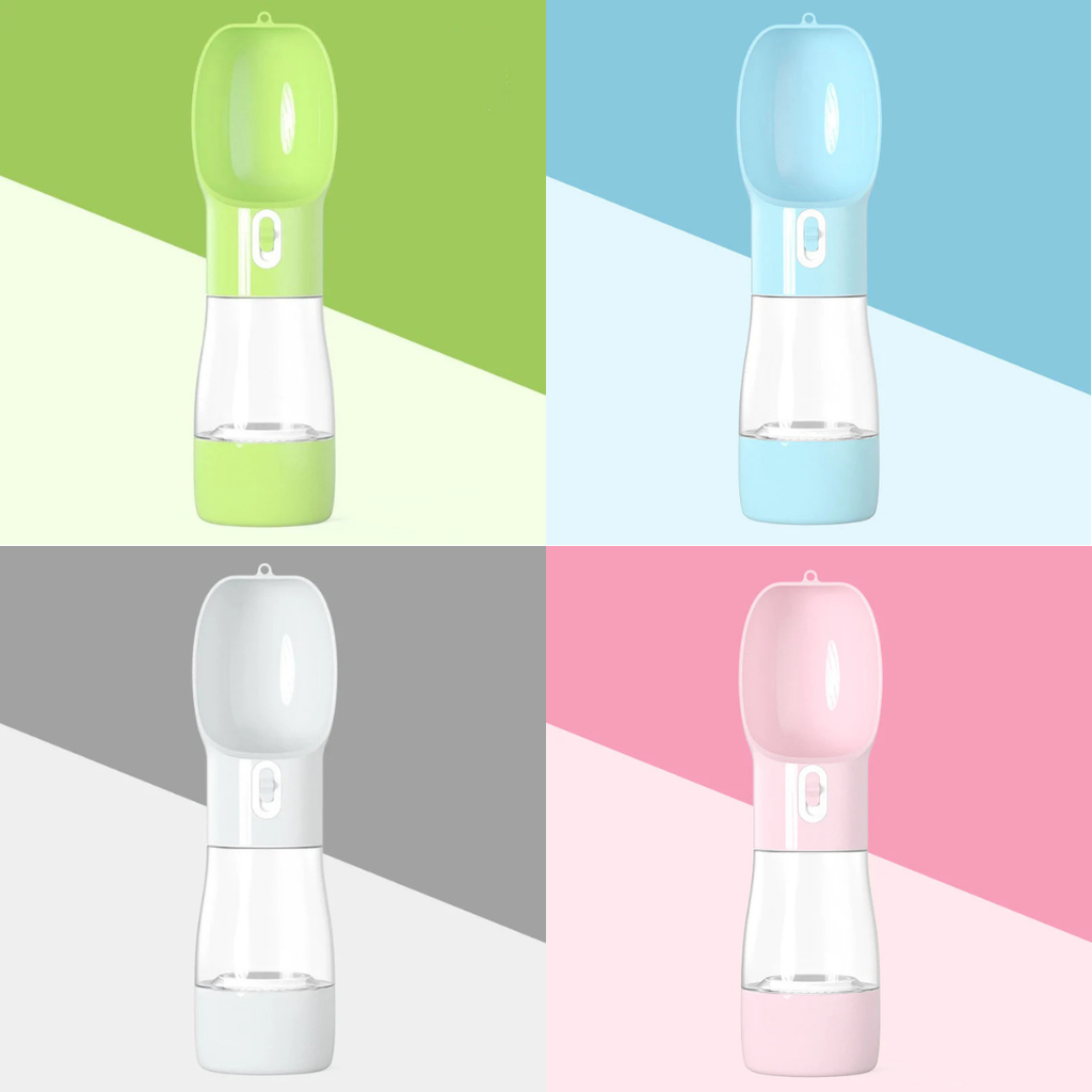 2-in-1 Travel Water Bottle & Food Container