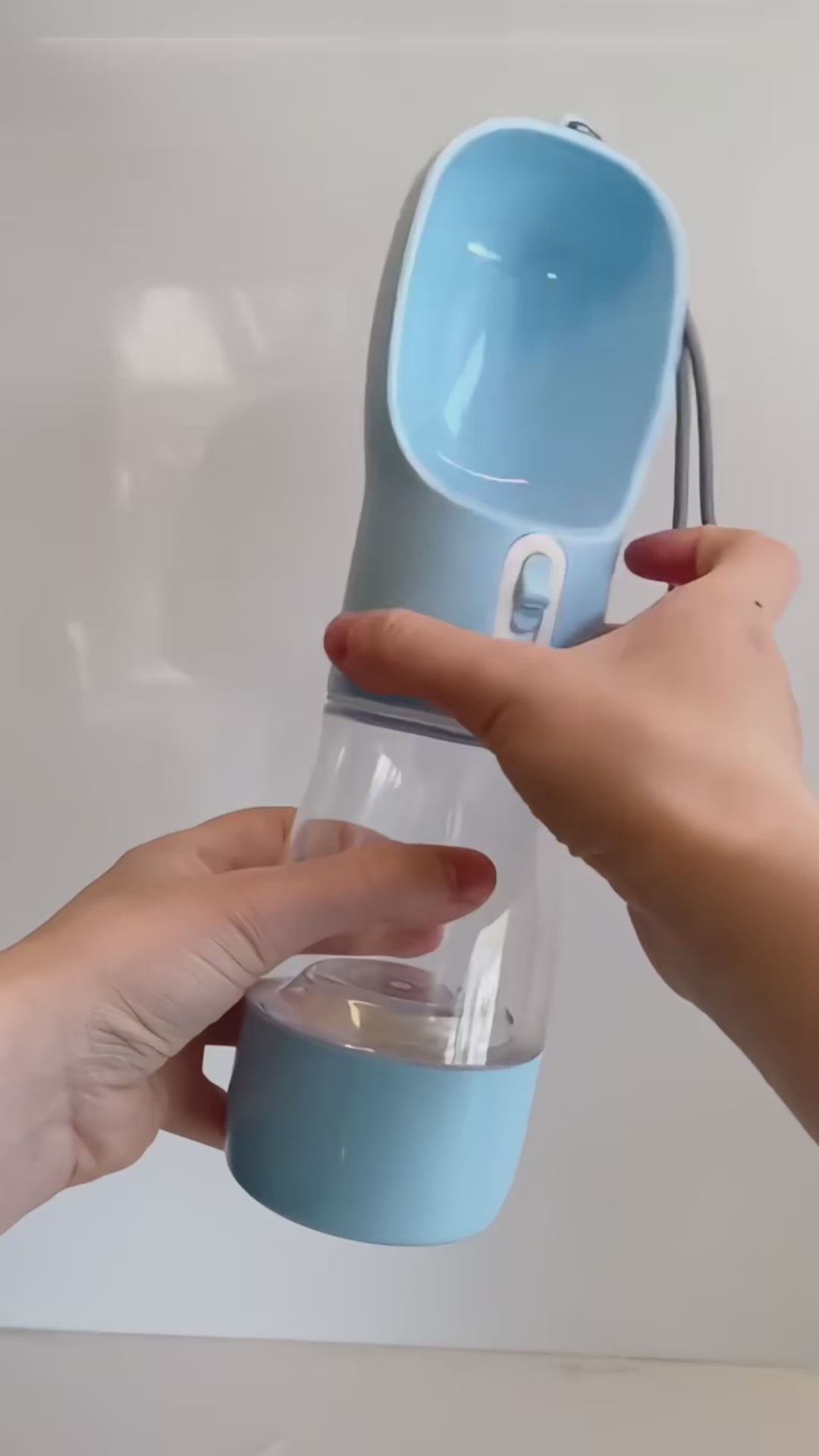 2-in-1 Travel Water Bottle & Food Container